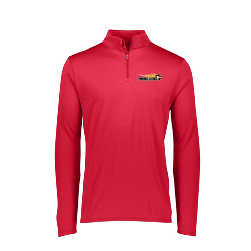 [FTLQFLRD-FAXS-LOGO4] Decker Women's Flex-Lite 1/4 Zip Shirt (Female Adult XS, Red, Logo 4)