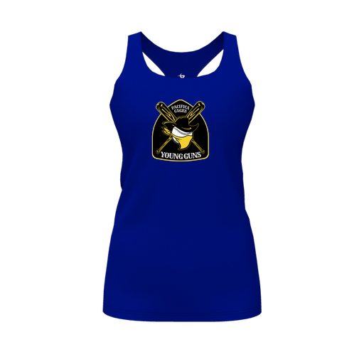 [FT0TRBRY-FYS-LOGO1] Decker Racerback Tank Top (Female Youth S, Royal, Logo 1)
