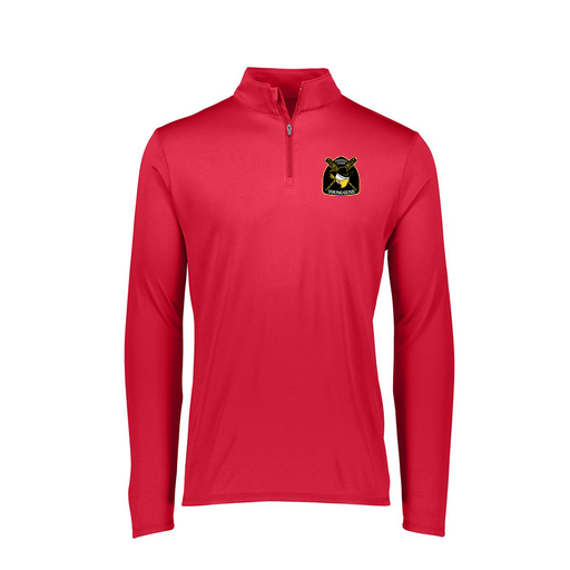[2787.040.XS-LOGO1] Ladies Dri Fit 1/4 Zip Shirt (Female Adult XS, Red, Logo 1)