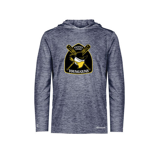 [FOLHCGNV-AS-LOGO1] Decker Men's Charge Hoodie (Adult S, Navy, Logo 1)