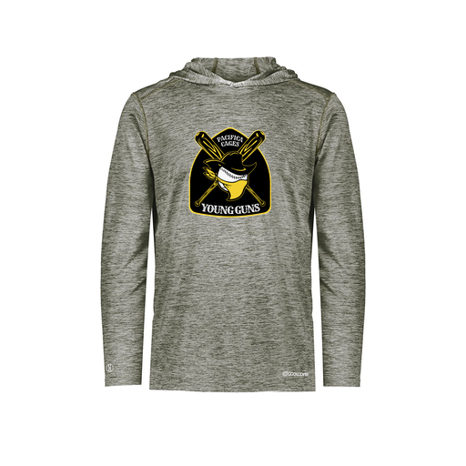 [FOLHCGGY-AS-LOGO1] Decker Men's Charge Hoodie (Adult S, Gray, Logo 1)