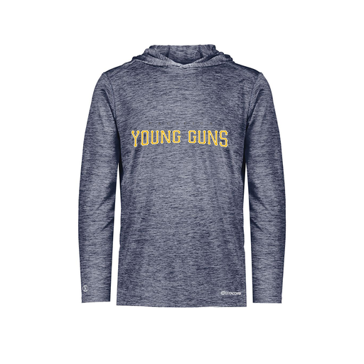 [FOLHCGNV-YS-LOGO3] Decker Youth Charge Hoodie (Youth S, Navy, Logo 3)