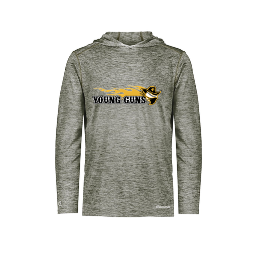 [FOLHCGGY-YS-LOGO2] Decker Youth Charge Hoodie (Youth S, Gray, Logo 2)