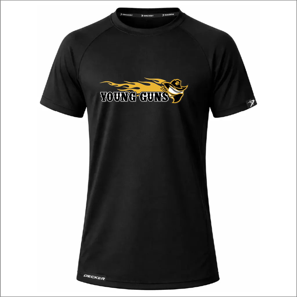[FTSCPTBK-YXS-LOGO2] NEW Decker Performance T-Shirt (Black, Youth XS, Logo 2)