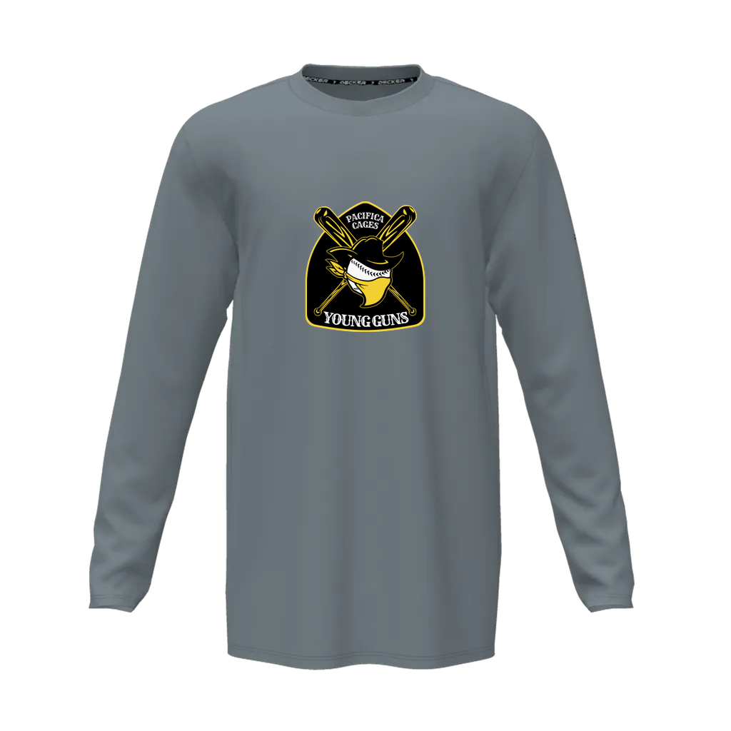 [CUS-DFW-TEES-CMF-CNK-LSL-GRY-AS-LOGO1] Decker Adult Comfort T-Shirt - Long Sleeve (Gray, Adult S, Logo 1)