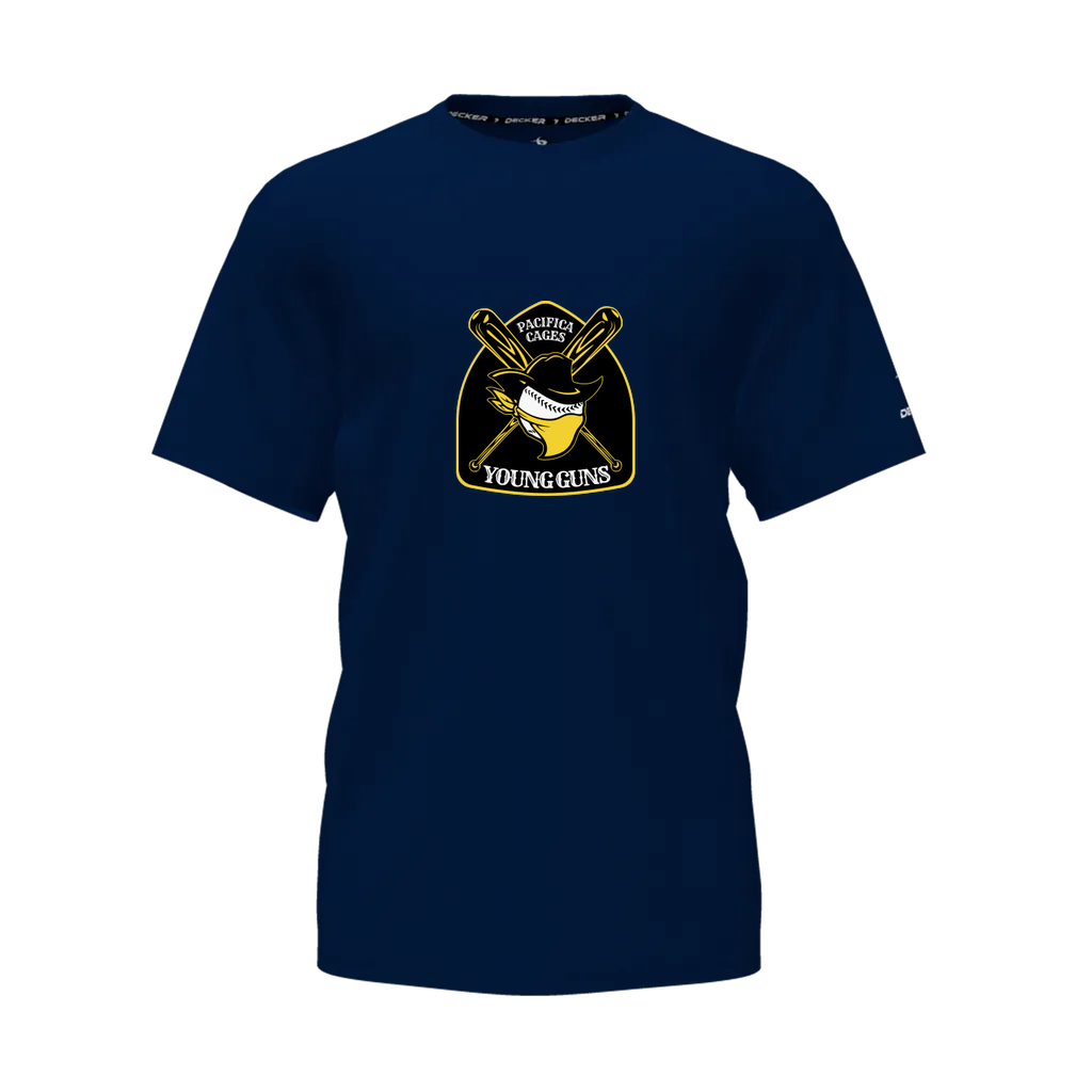 [CUS-DFW-TEES-CMF-CNK-SSL-NVY-AS-LOGO1] Decker Adult Comfort T-Shirt - Short Sleeve (Navy, Adult S, Logo 1)